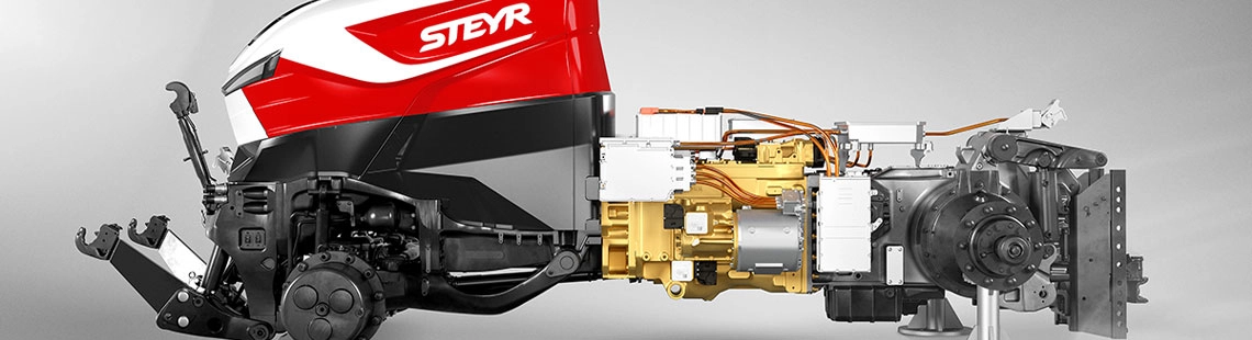 Steyr Hybridantrieb Bild eines Traktors von Steyr mit Hybridantrieb