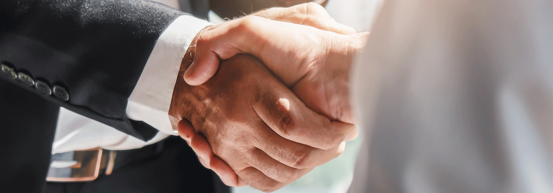 Handschlag Handschlag zwischen zwei Personen
